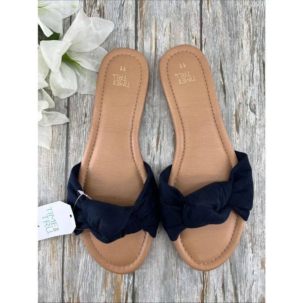 Women's Knot Slide Sandals Shoes Size 11